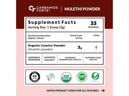 Carbamide Forte Organic Licorice Powder