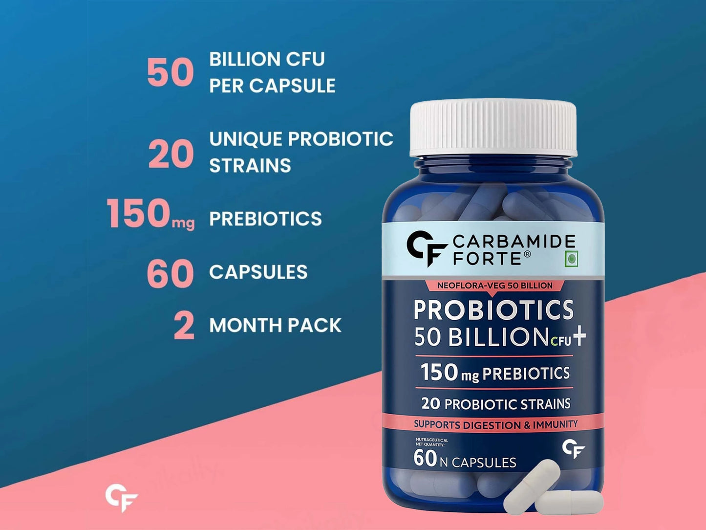 Carbamide Forte Probiotics 50 Billion CFU Capsule