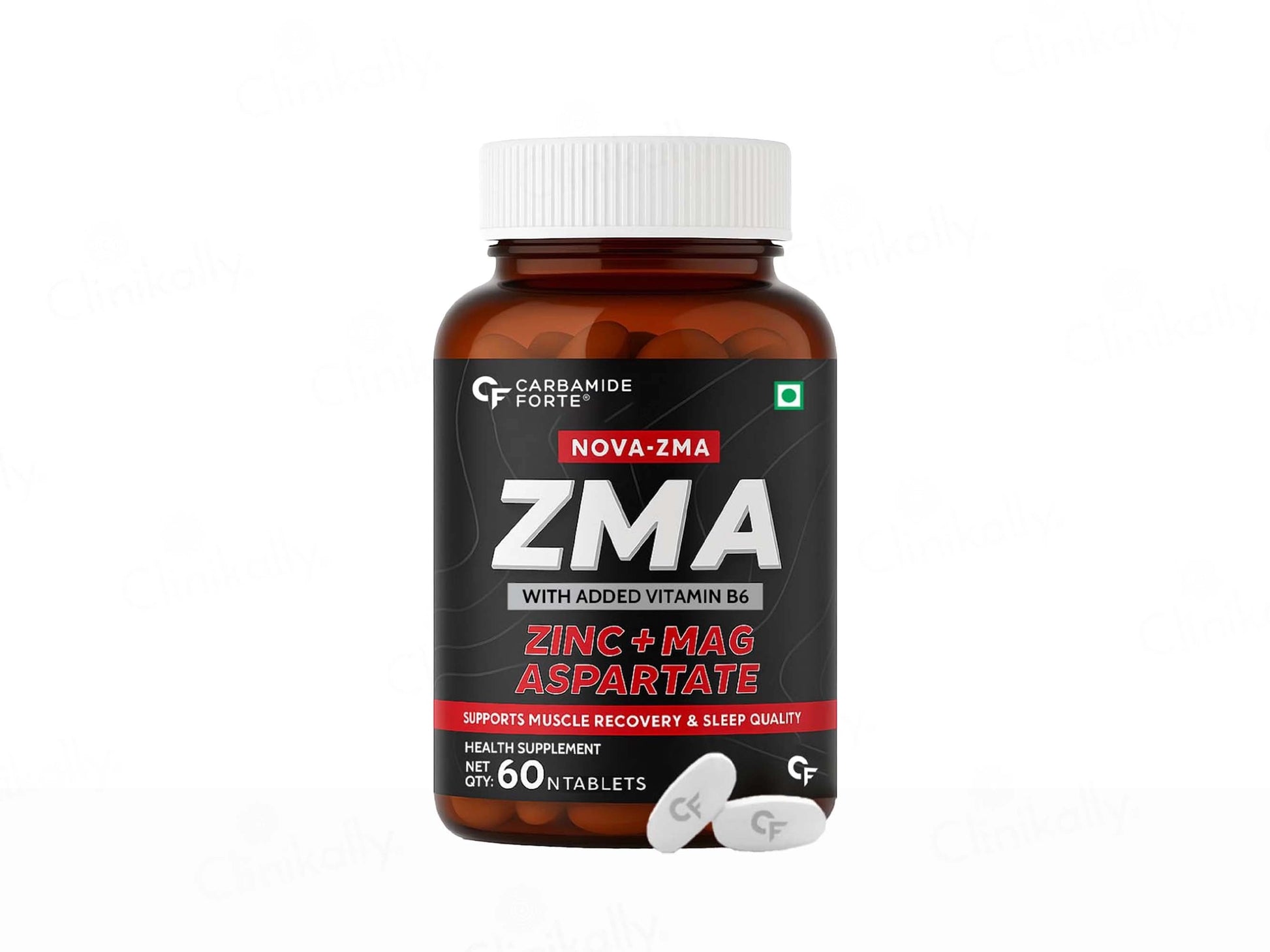 Carbamide Forte ZMA - Zinc, Magnesium Aspartate and  Vitamin B6 Tablet