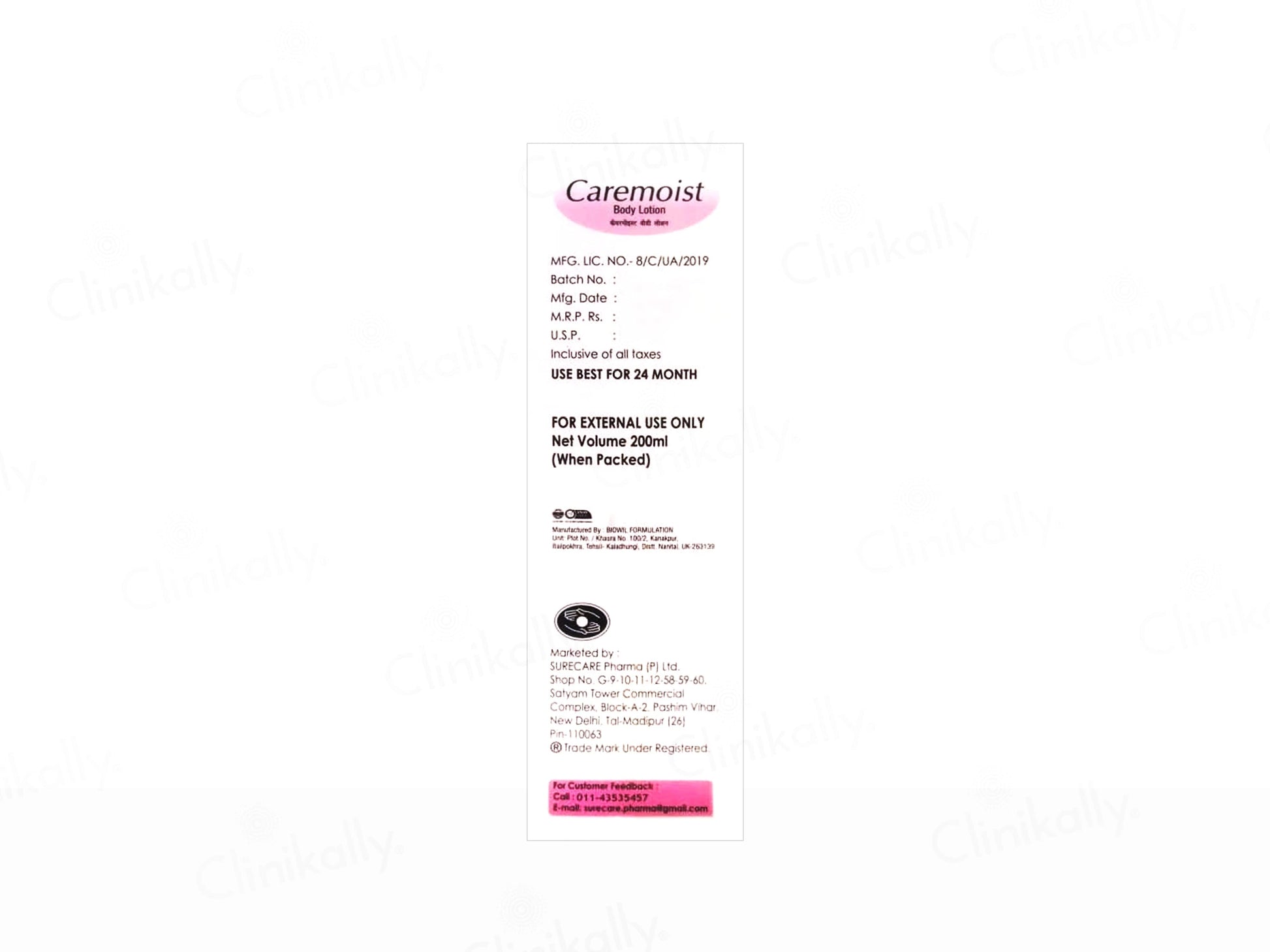 Caremoist Moisturising Body Lotion