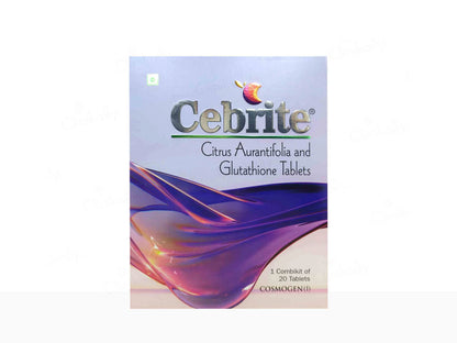 Cebrite Citrus Aurantifolia and  Glutathione Tablet