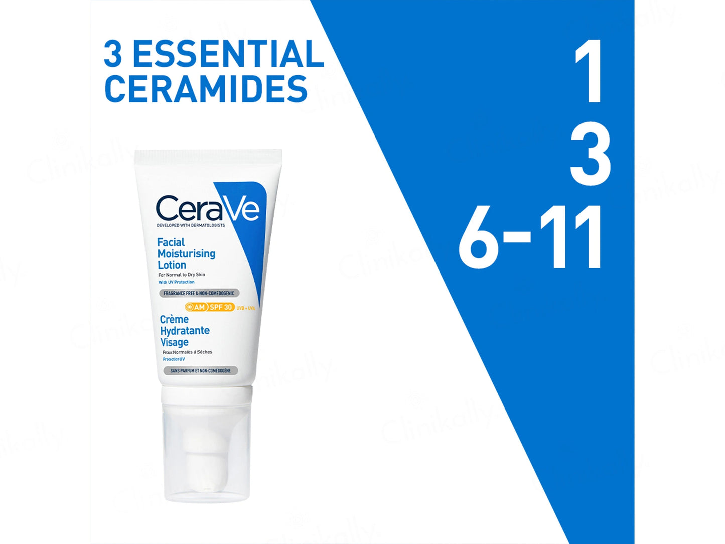 CeraVe AM Facial Moisturising Lotion For Normal to Dry Skin SPF 30