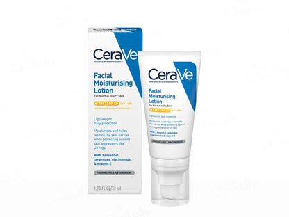 CeraVe AM Facial Moisturising Lotion For Normal to Dry Skin SPF 50