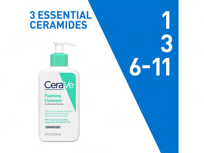 CeraVe Foaming Cleanser for Normal to Oily Skin