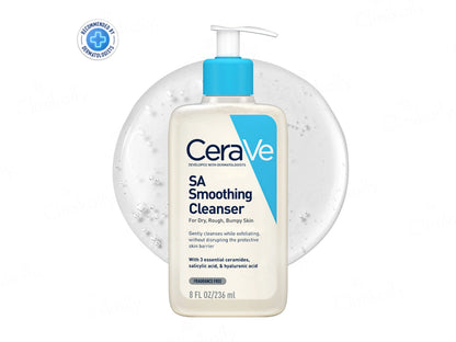 CeraVe SA Smoothing Cleanser For Dry, Rough, Bumpy Skin