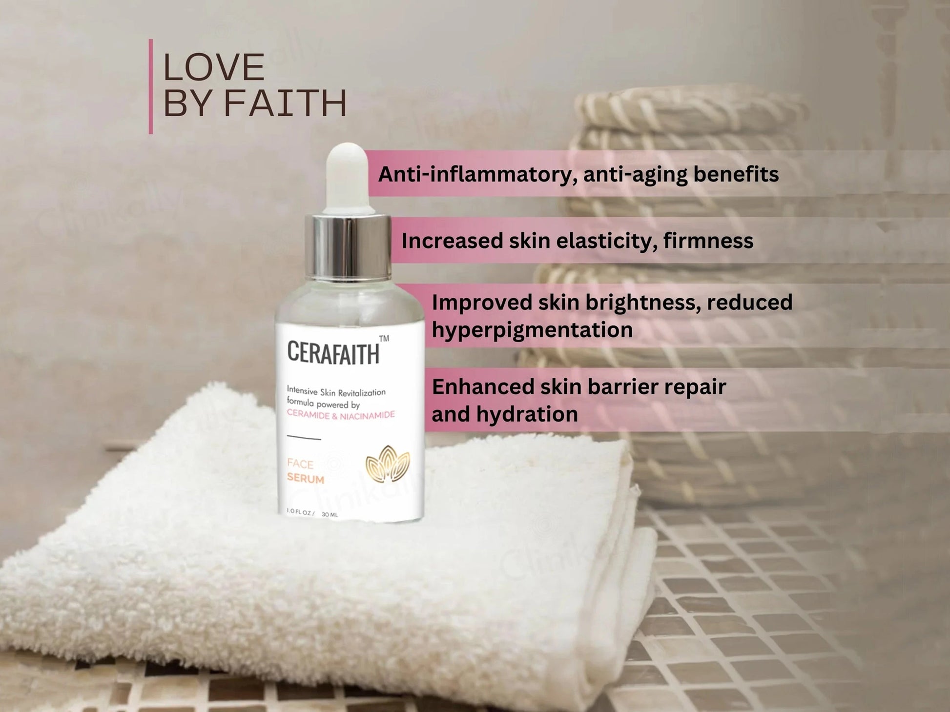 Cerafaith Ceramide and  Niacinamide Face Serum