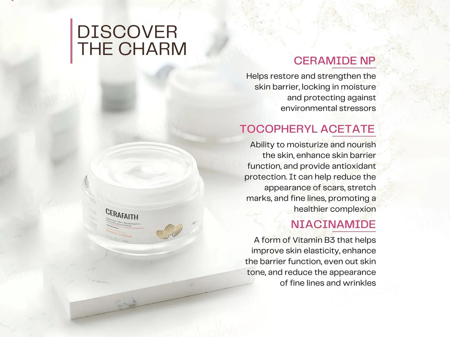 Cerafaith Ceramide and  Niacinamide Youthful Night Cream