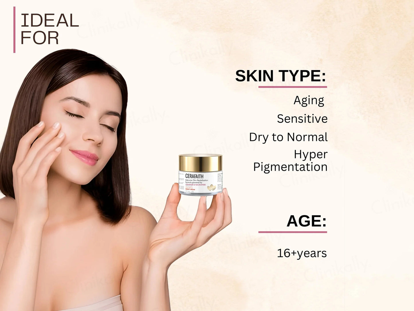 Cerafaith Ceramide and  Niacinamide Youthful Night Cream