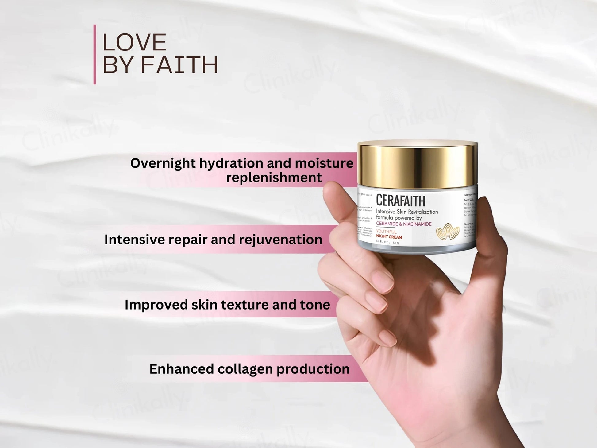 Cerafaith Ceramide and  Niacinamide Youthful Night Cream