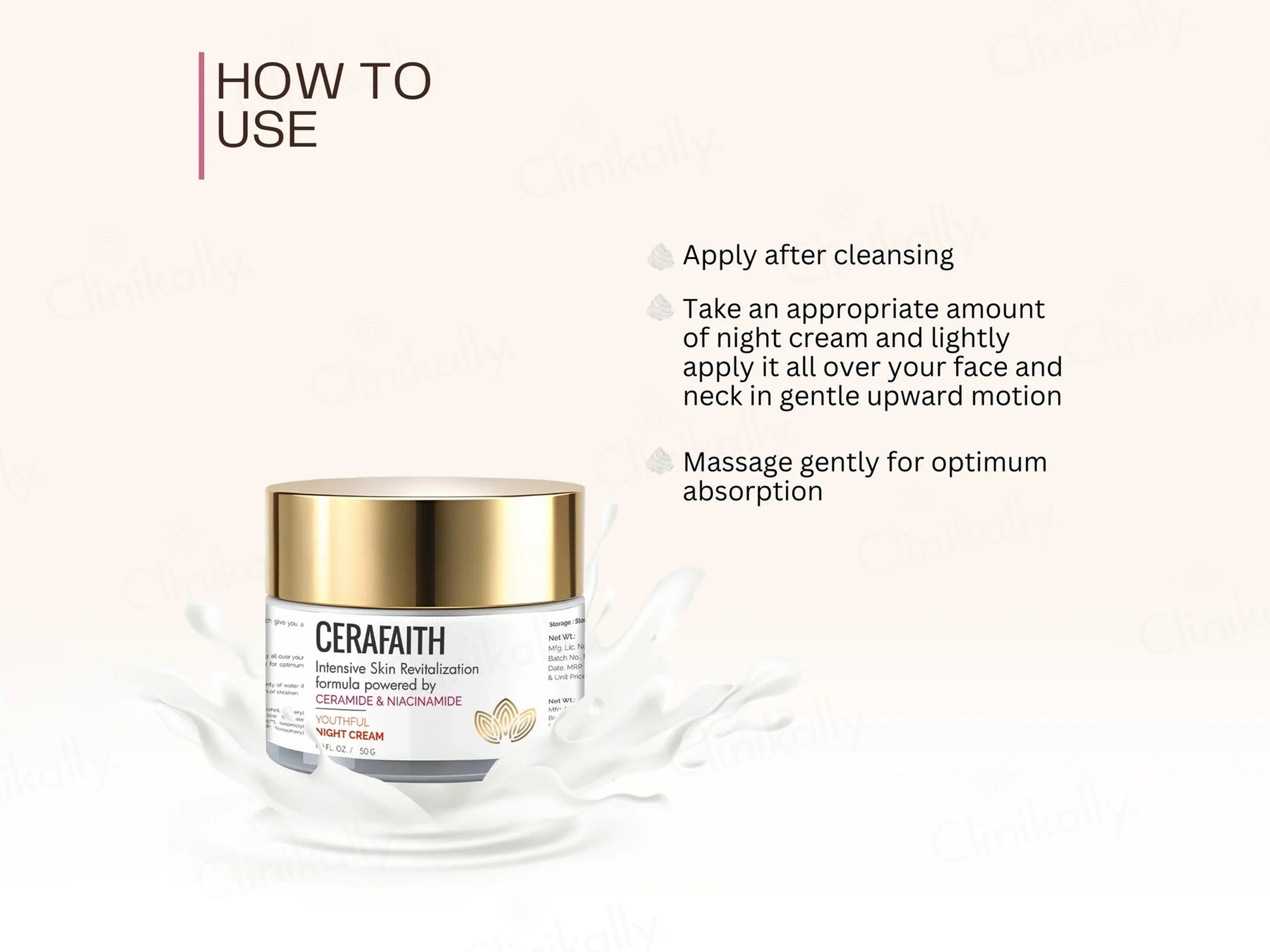Cerafaith Ceramide and  Niacinamide Youthful Night Cream
