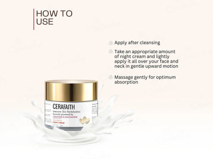 Cerafaith Ceramide and  Niacinamide Youthful Night Cream