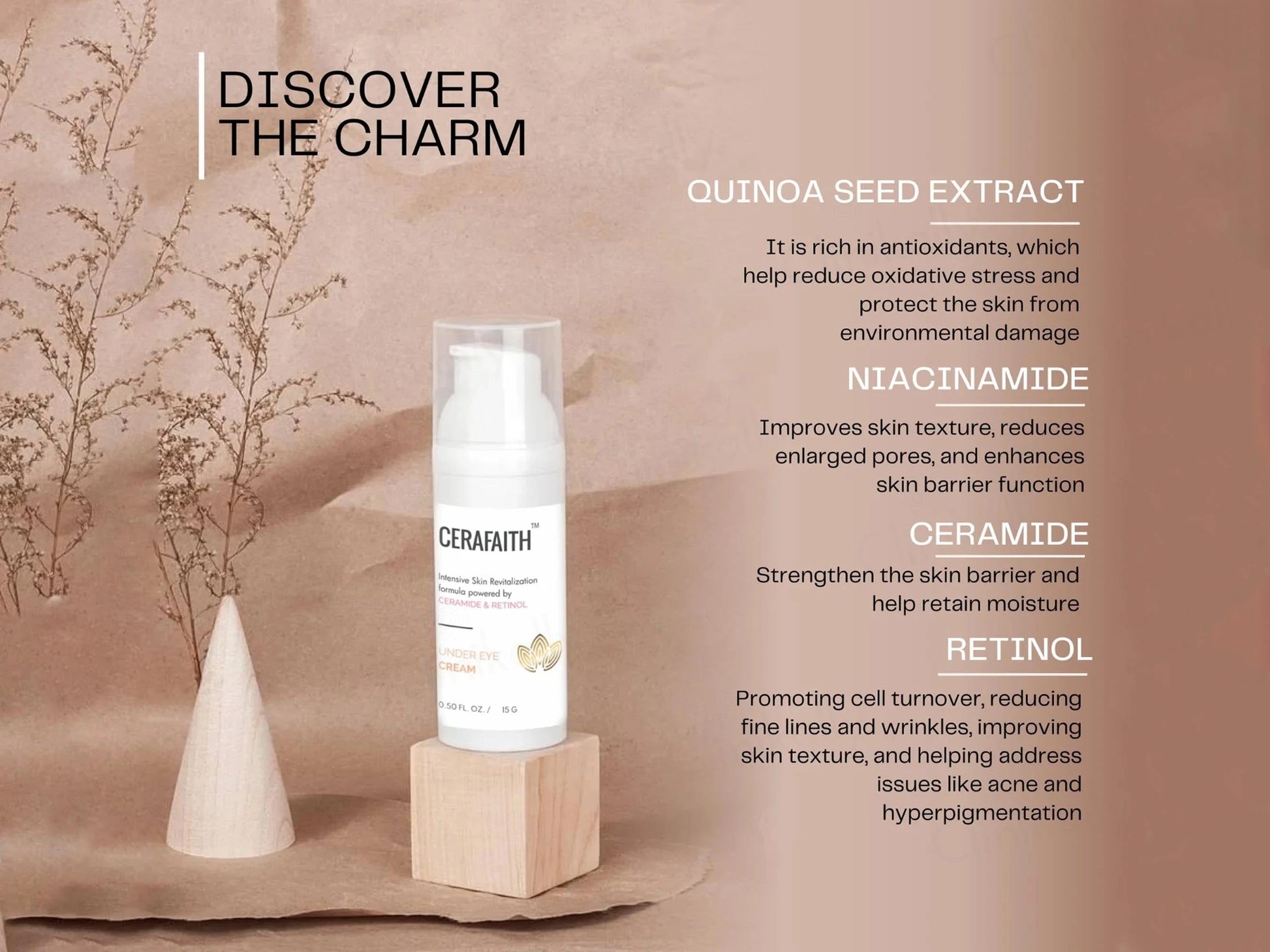 Cerafaith Ceramide and  Retinol Under Eye Cream