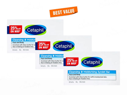 Cetaphil Cleansing and  Moisturising Syndet Bar
