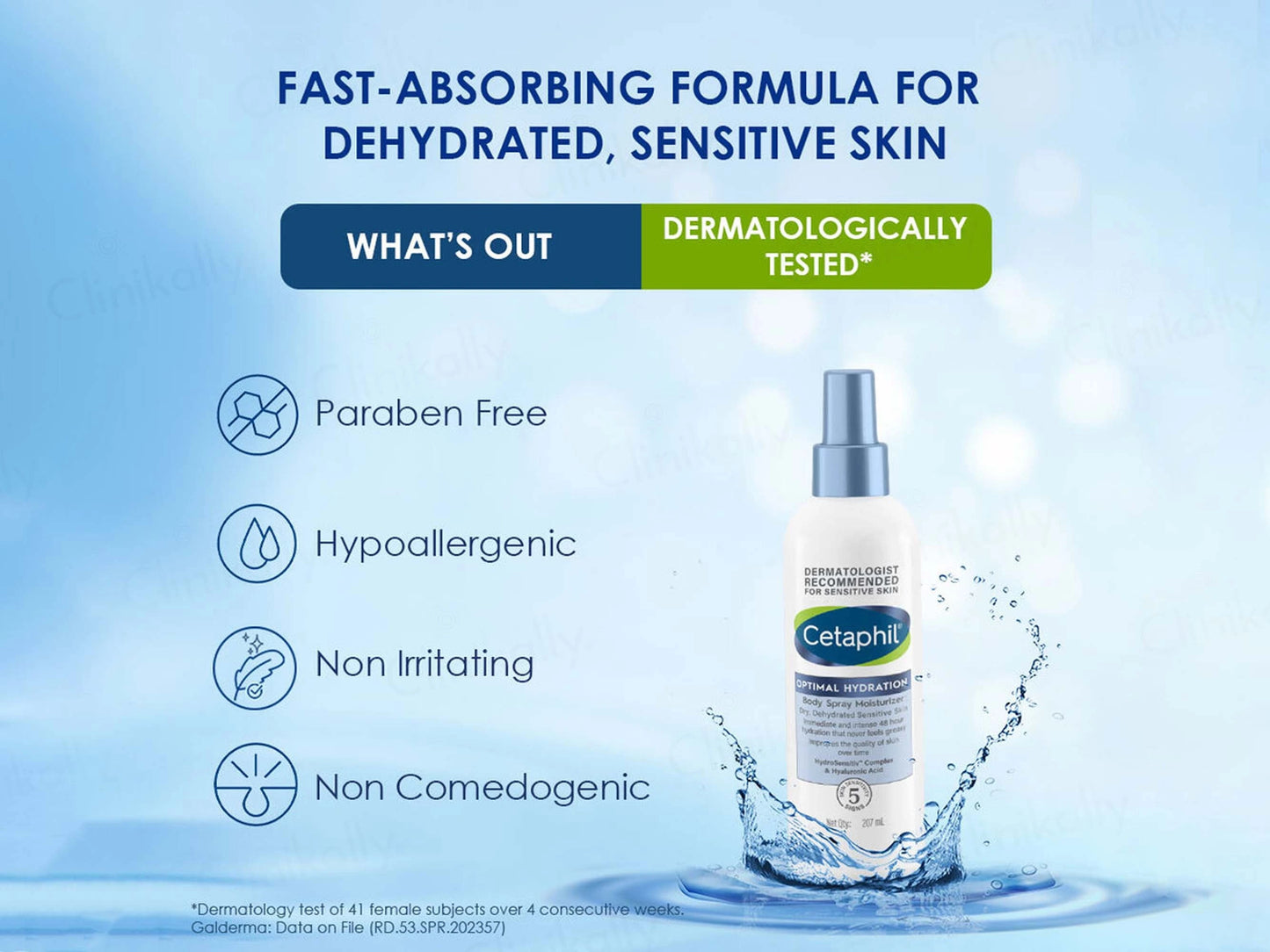 Cetaphil Optimal Hydration Body Spray Moisturizer