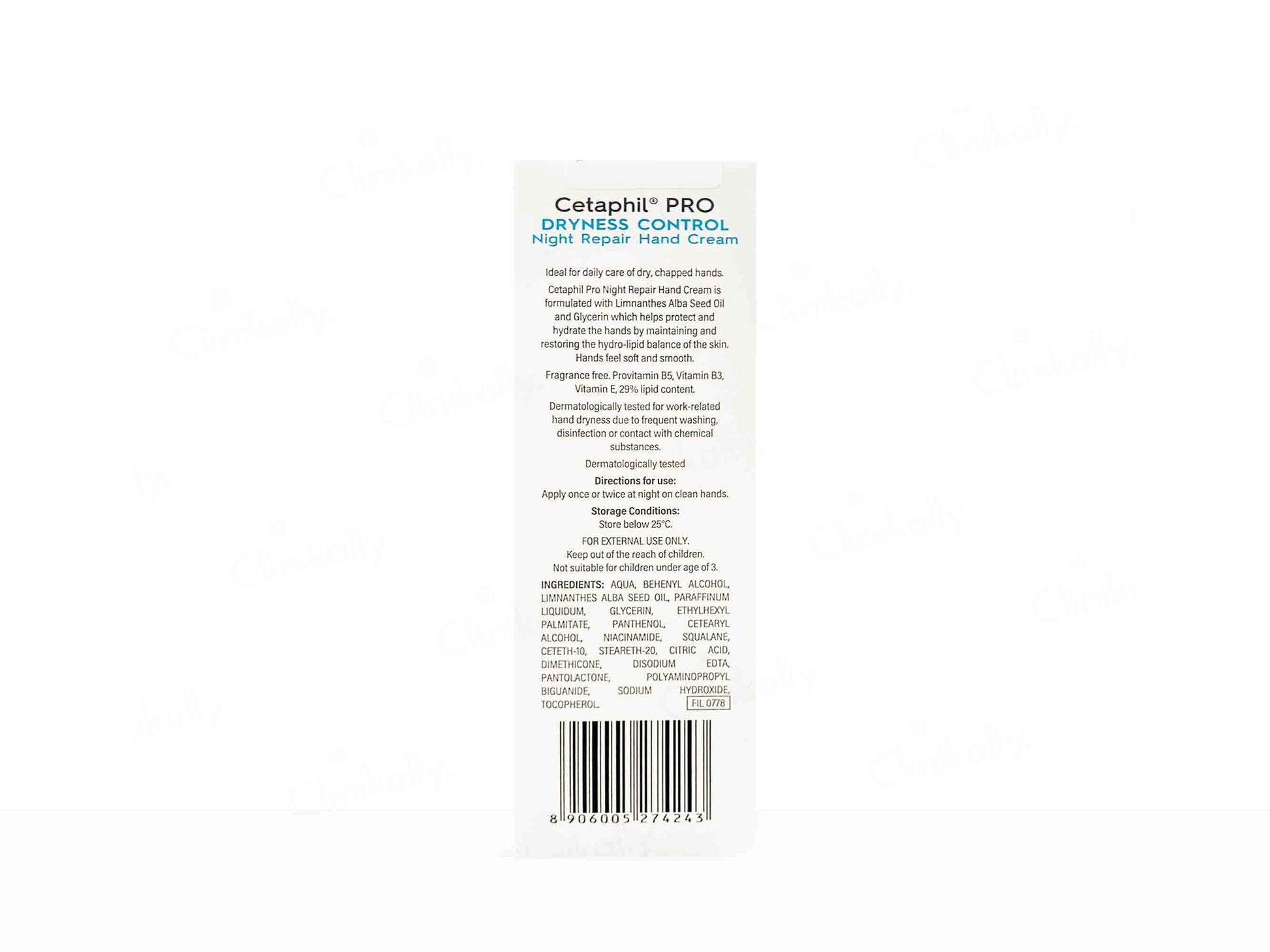 Cetaphil Pro Dryness Control Night Repair Hand Cream