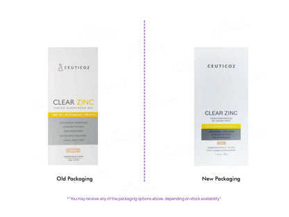 Ceuticoz Clear Zinc Tinted Sunscreen Gel SPF 50 PA Ivory