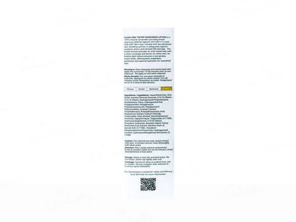 Ceuticoz Clear Zinc Tinted Sunscreen Lotion SPF 50 PA Ivory