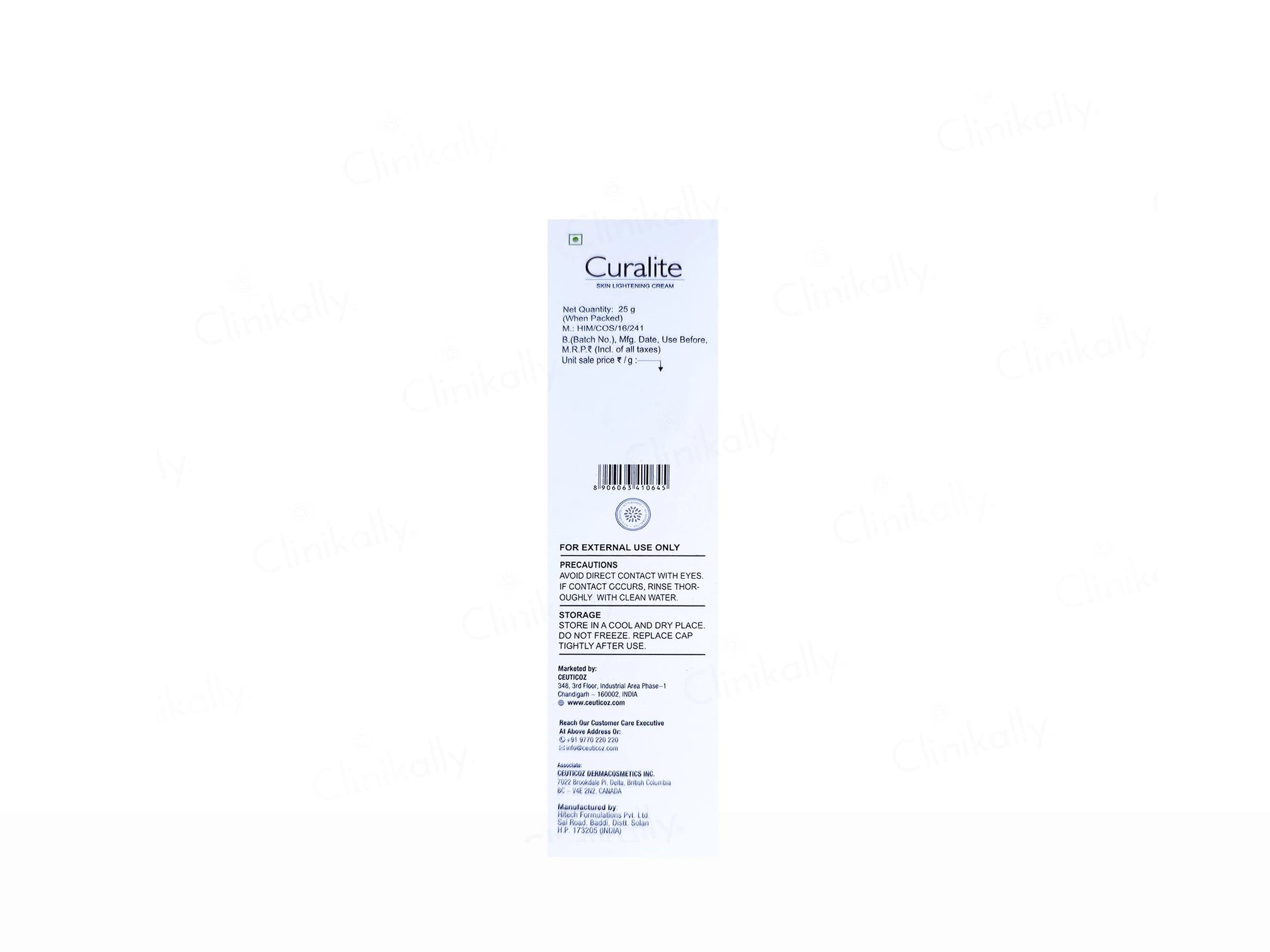 Ceuticoz Curalite Skin Lightening Cream