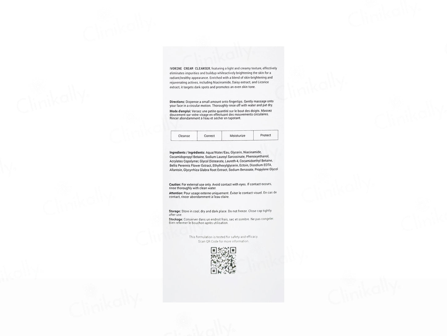 Ceuticoz Ivorine Niacinamide and  Daisy Extract Cream Cleanser