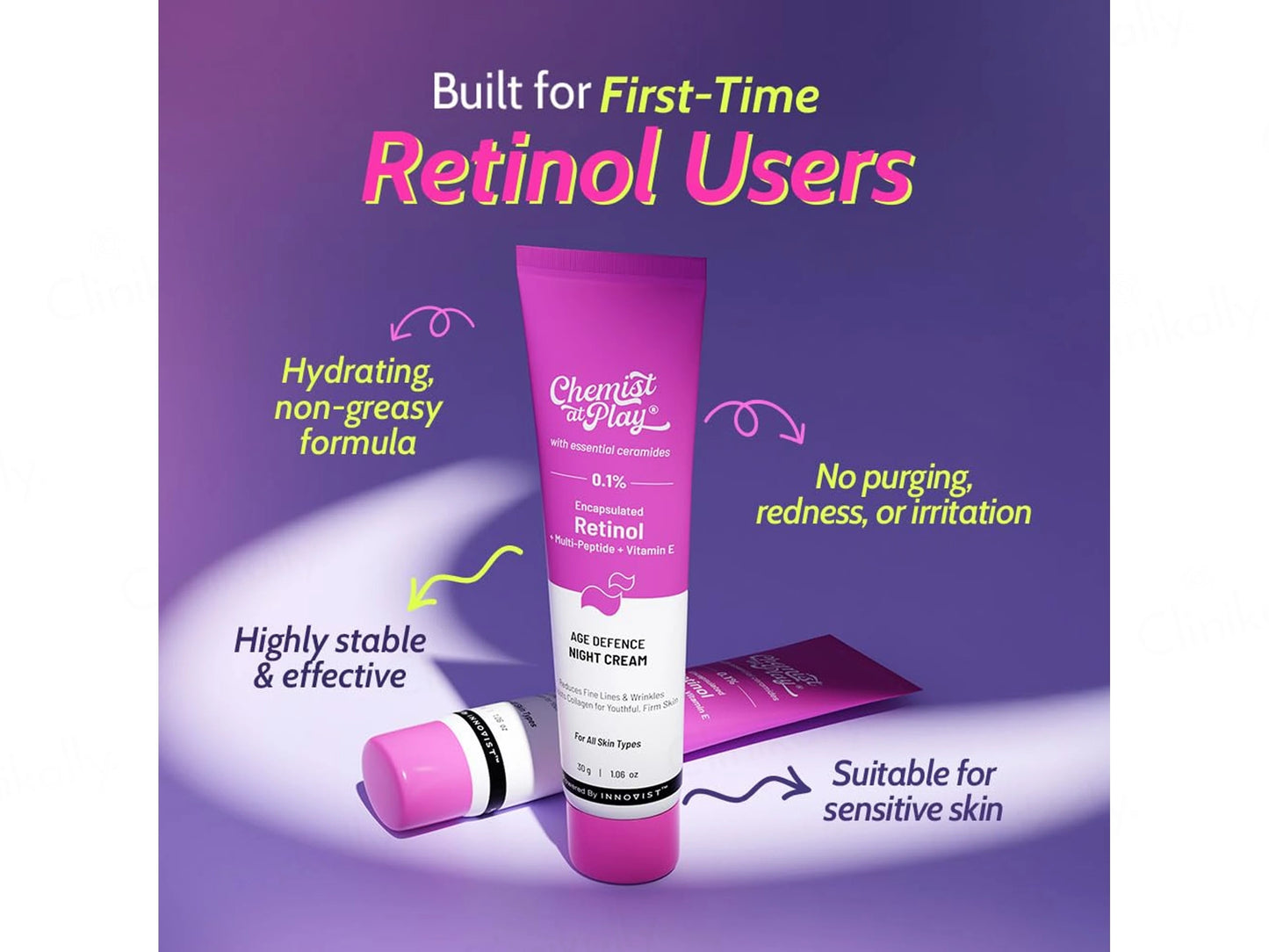 Chemist At Play 0.1 Percent Retinol Age Defence Night Cream