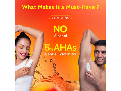 Chemist At Play 5 Percent AHAs  Vitamin C Underarm Roll On