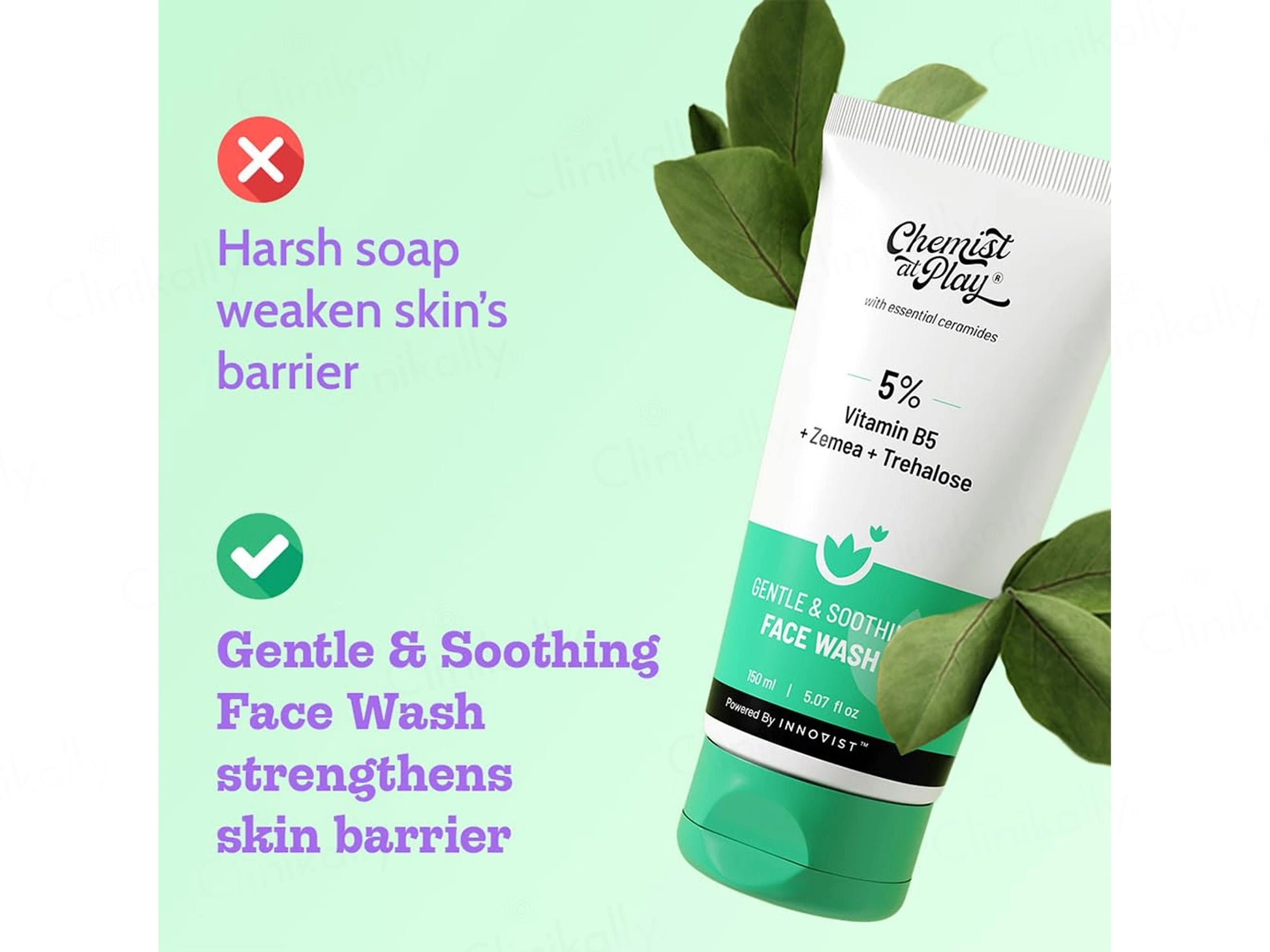 Chemist At Play 5 Percent Vitamin B5 Gentle and  Soothing Face Wash