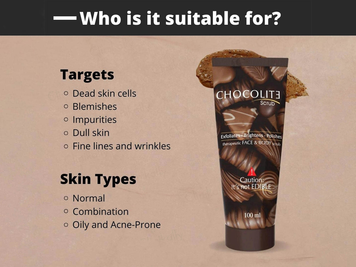 Chocolite Face and  Body Scrub