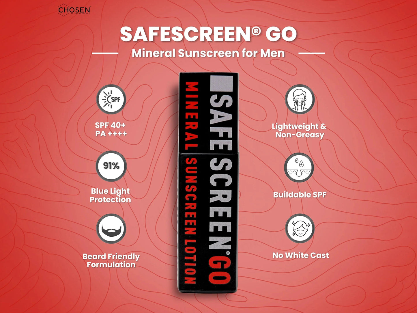 Chosen Safescreen Go Mineral Sunscreen Lotion SPF 40 PA