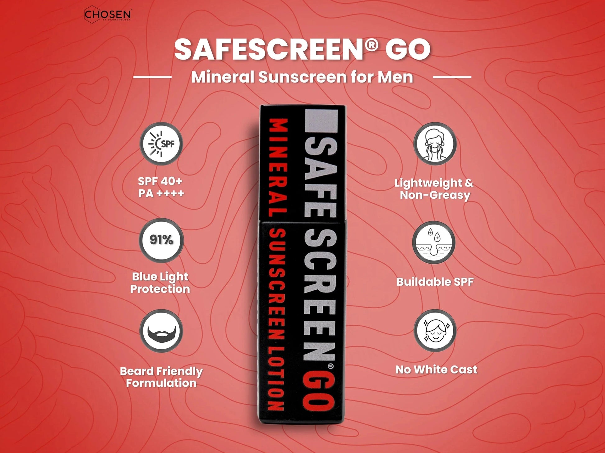 Chosen Safescreen Go Mineral Sunscreen Lotion SPF 40 PA