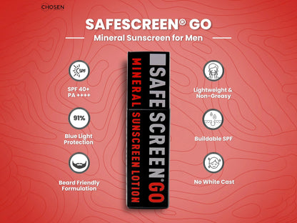 Chosen Safescreen Go Mineral Sunscreen Lotion SPF 40 PA