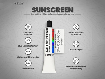 Chosen Safescreen Nexgen Moisturizing Melanin Sunscreen SPF 80 PA