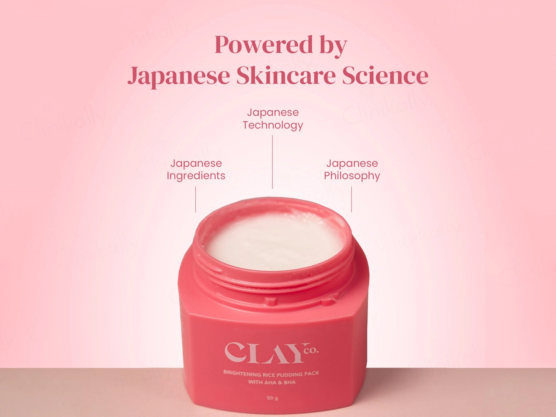 ClayCo De Tan Brightening Rice Pudding Face Pack With AHA and  BHA