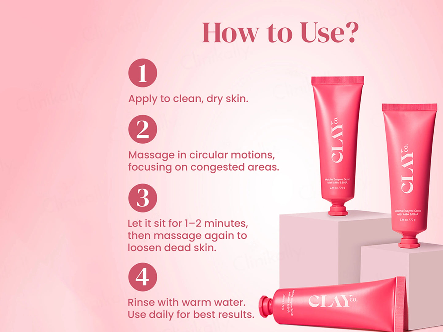 ClayCo Matcha Enzyme Scrub With AHA and  BHA