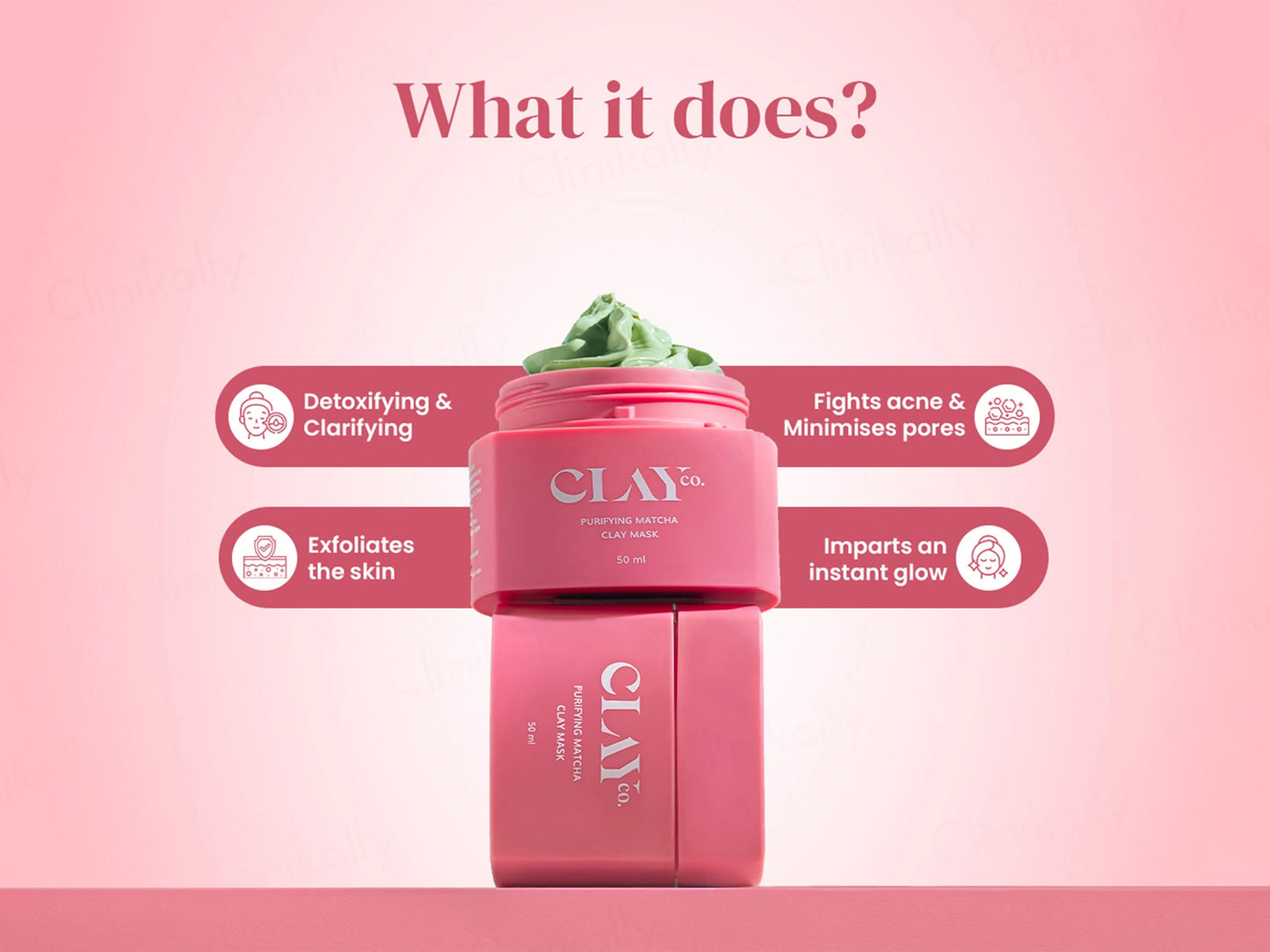 ClayCo Purifying Matcha Clay Face Mask