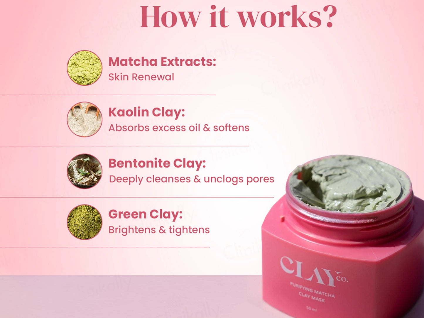 ClayCo Purifying Matcha Clay Face Mask