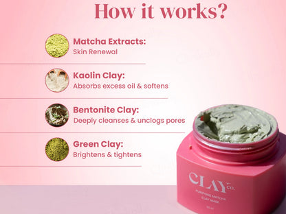 ClayCo Purifying Matcha Clay Face Mask