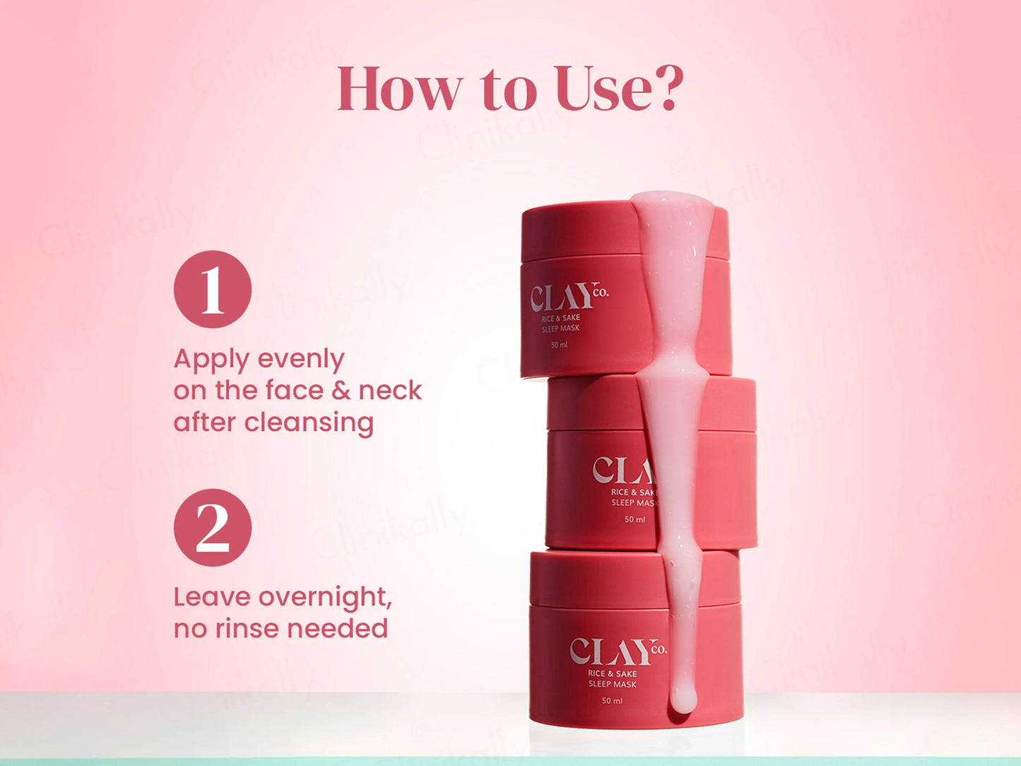 ClayCo Rice and  Sake Sleep Face Mask