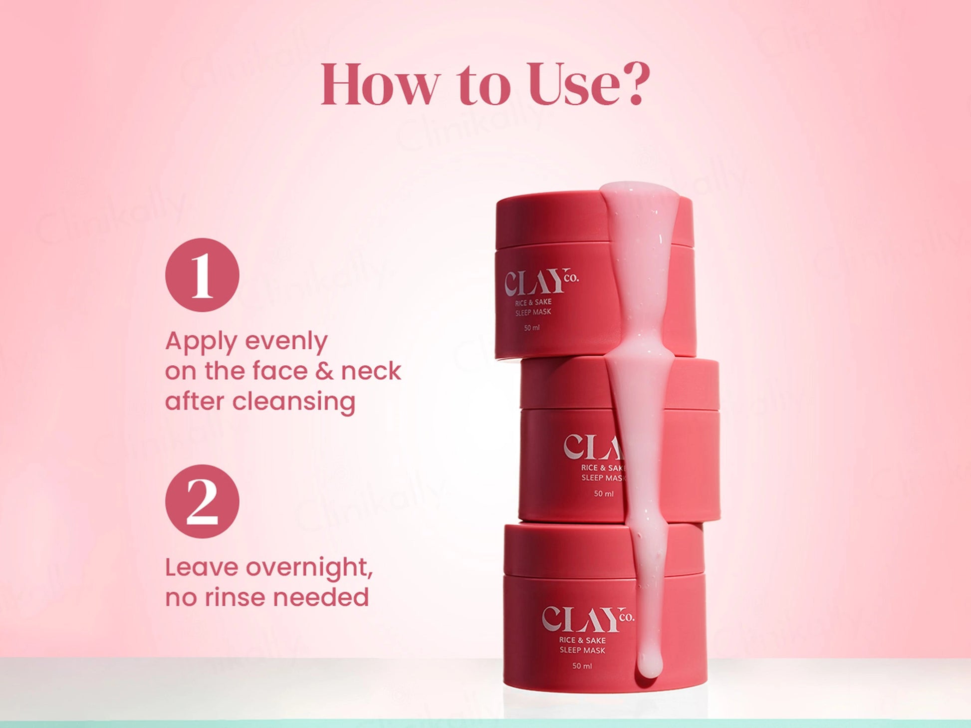 ClayCo Rice and  Sake Sleep Face Mask