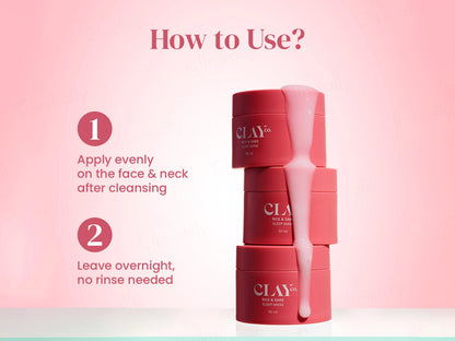 ClayCo Rice and  Sake Sleep Face Mask