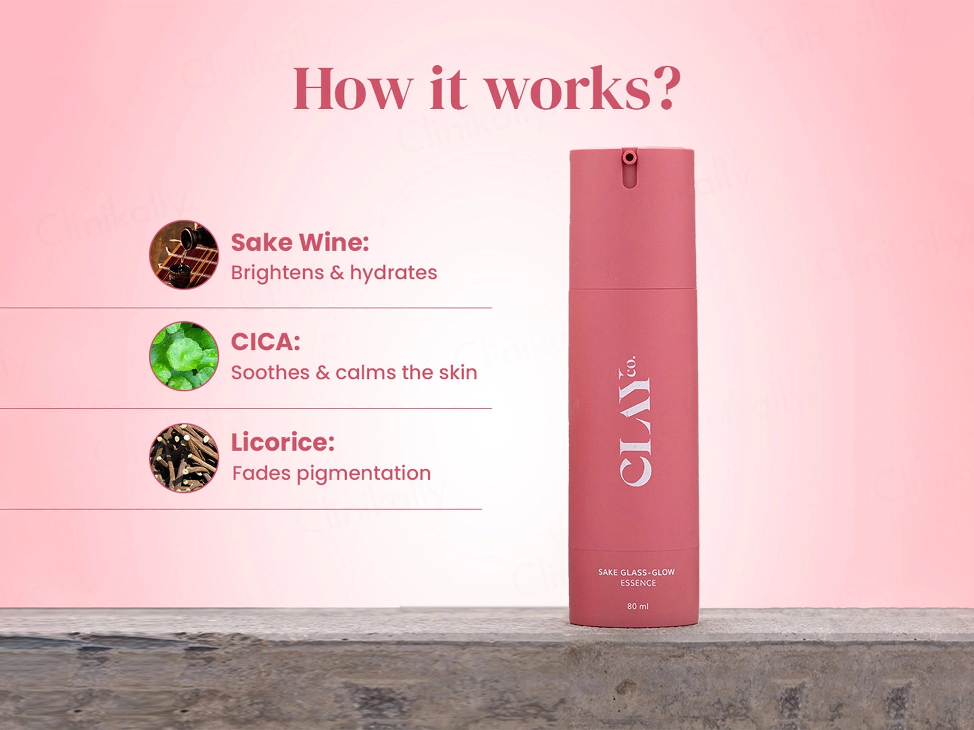 ClayCo Sake Glass-Glow Essence With Cica and  Licorice