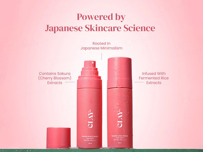 ClayCo Sakura and  Rice Water Sun Mist Sunscreen SPF 50 PA