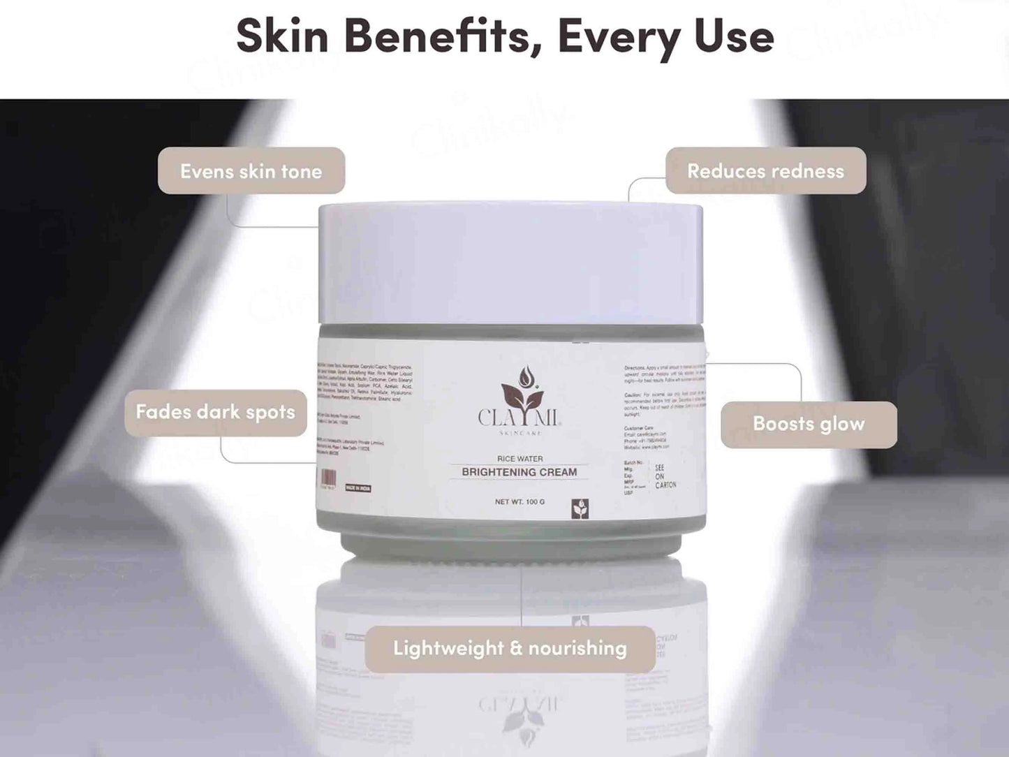 Claymi Rice Water Brightening Cream