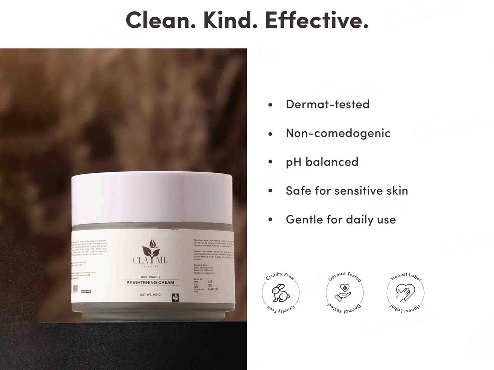 Claymi Rice Water Brightening Cream