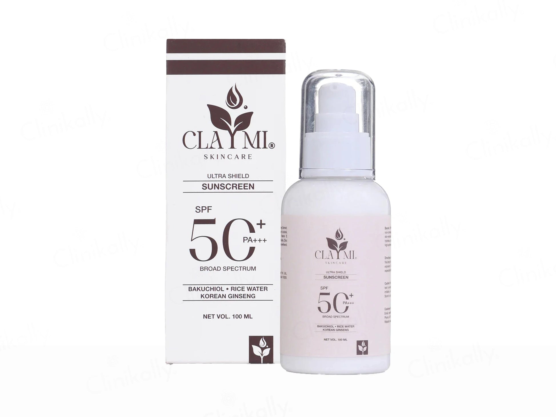 Claymi Ultra Shield Broad Spectrum Sunscreen SPF 50 PA