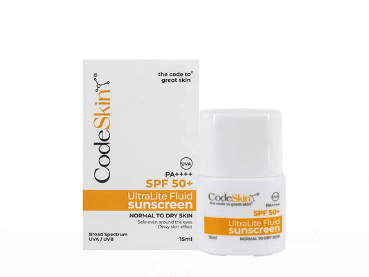CodeSkin UltraLite Fluid Sunscreen SPF 50 PA