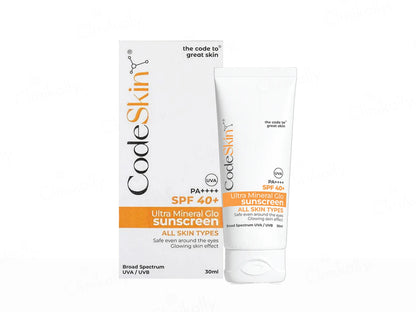 CodeSkin UltraMineral Glo Sunscreen SPF 40 PA