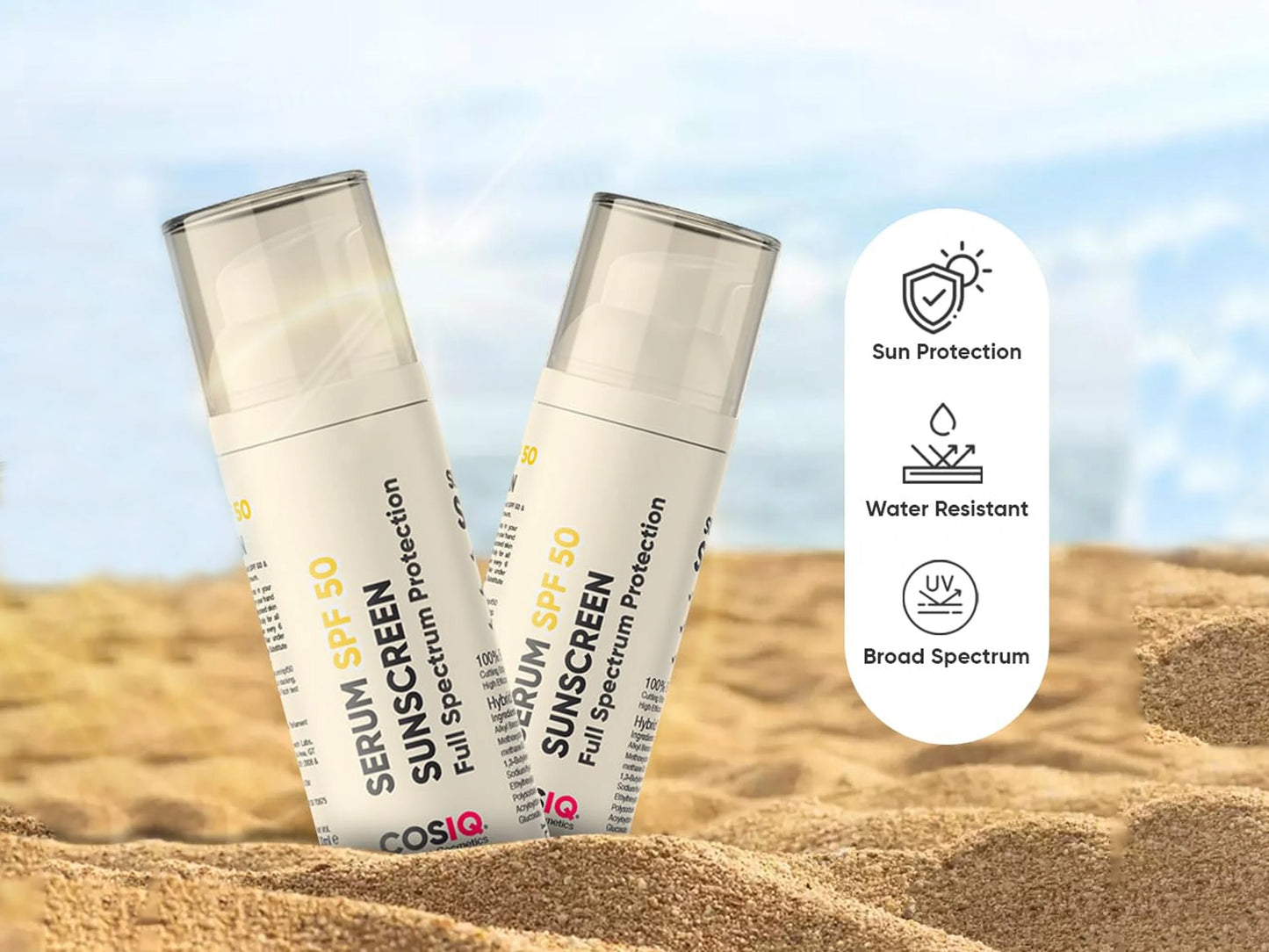 CosIQ Serum Sunscreen SPF 50 PA