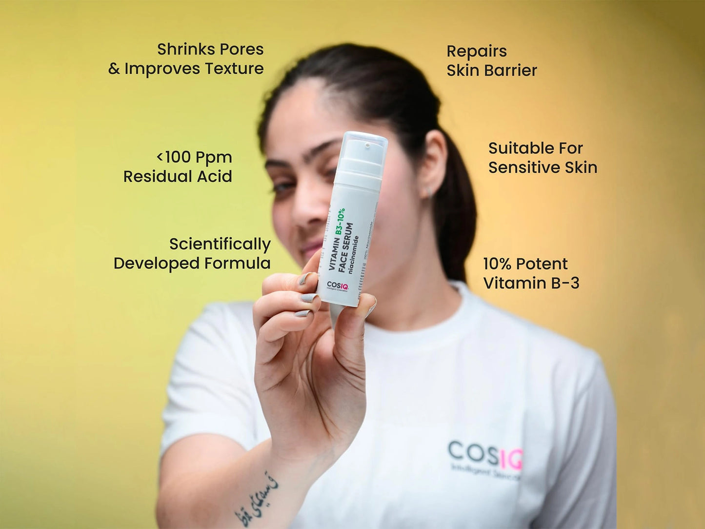 CosIQ Vitamin B3-10 Percent Niacinamide Face Serum