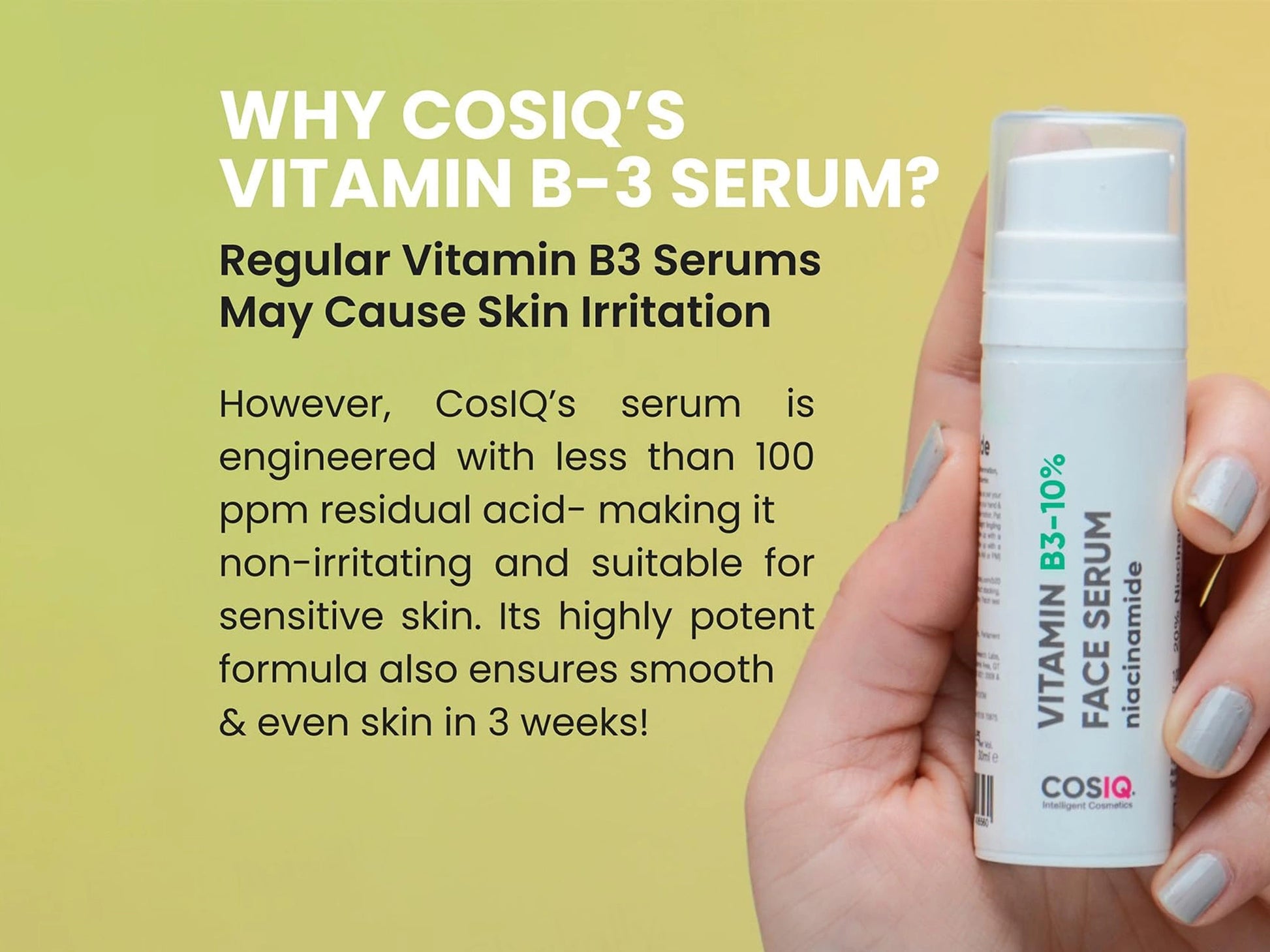 CosIQ Vitamin B3-10 Percent Niacinamide Face Serum