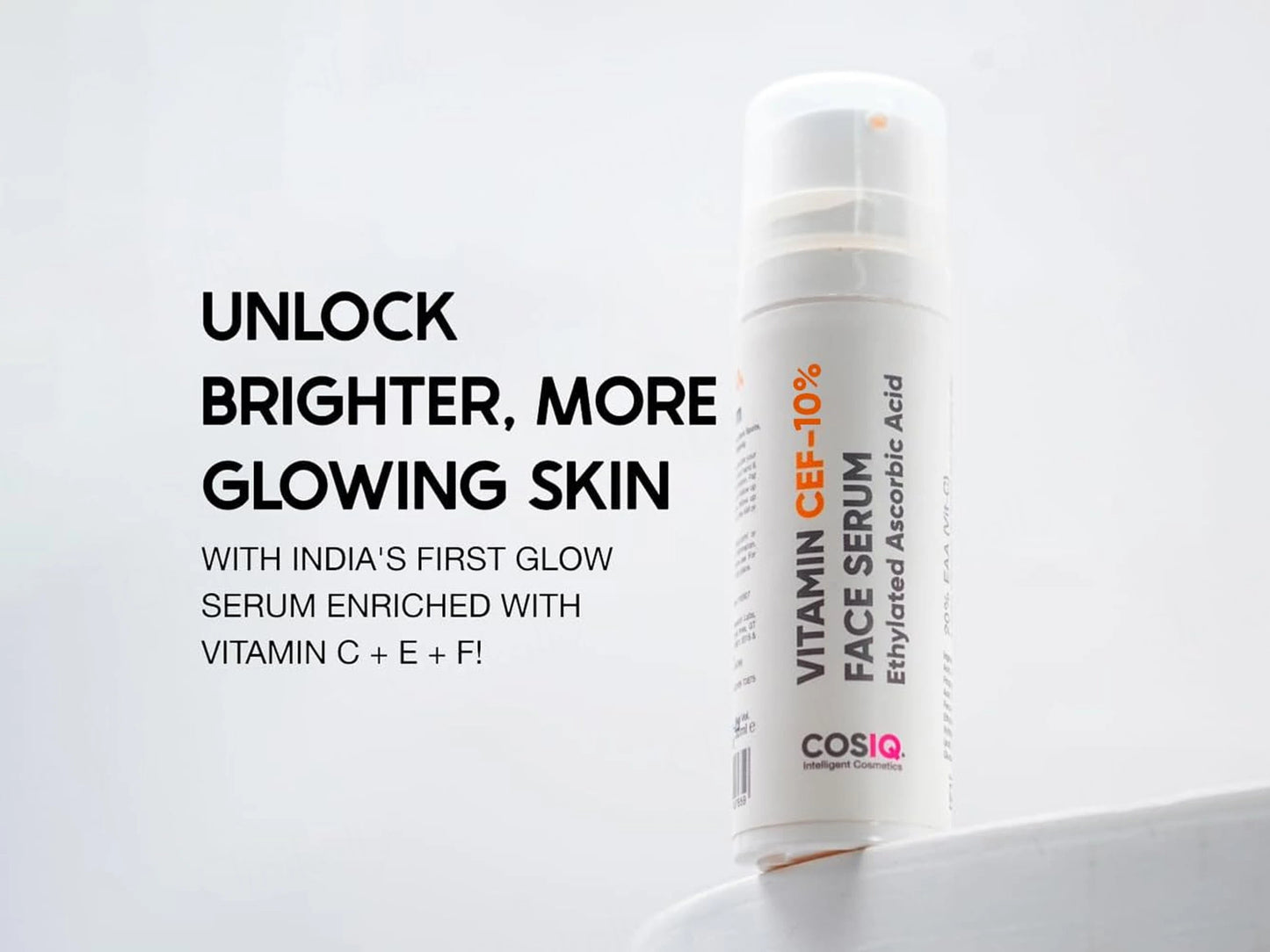 CosIQ Vitamin CEF-10 Percent Ethylated Ascorbic Acid Glow Face Serum